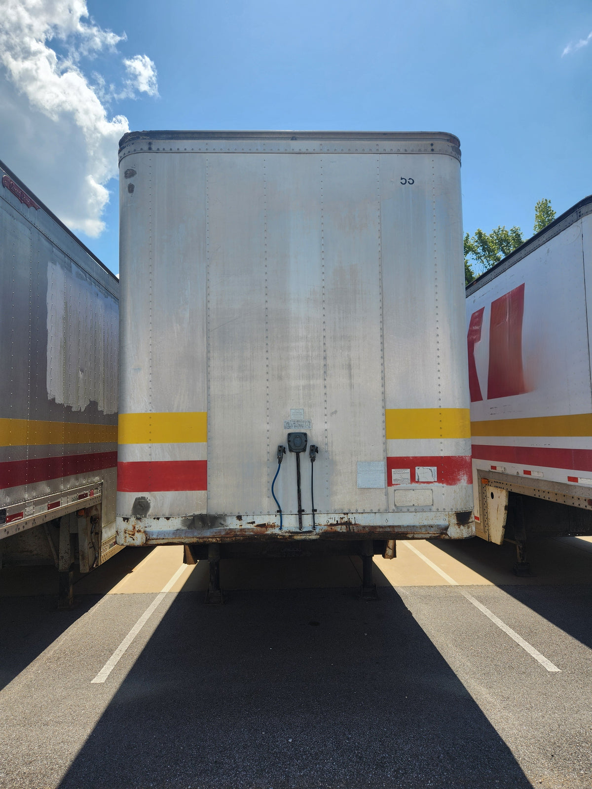 Multiple 1992 1993 Dorsey 53ft Step Deck Dry Van Trailers