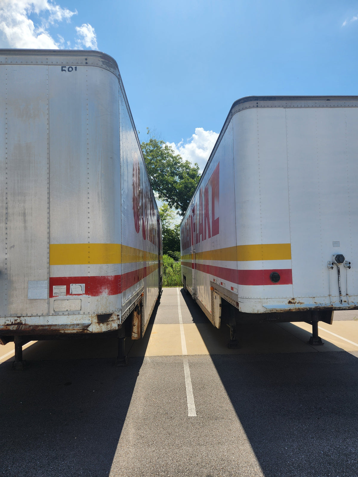 Multiple 1992 1993 Dorsey 53ft Step Deck Dry Van Trailers
