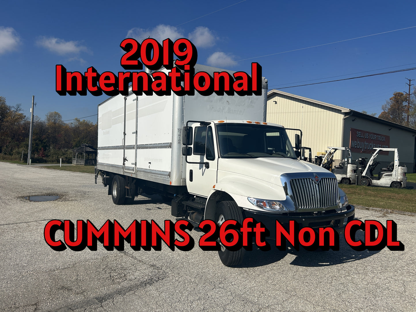 2019 International 4300 26FT Box Truck Cummins 2025M0176